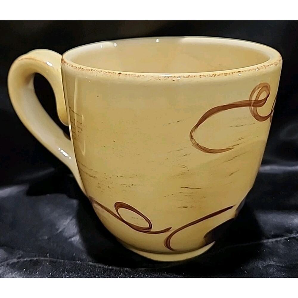 Set Of 4 Table Top Unlimited Vino Hand Painted Mugs - Picture 3 of 8